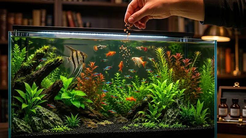 Aprenda como alimentar seus peixes da forma correta.